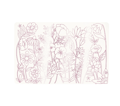 Meri Meri - Butterflies & Flowers Colouring Placemats - Kelebekler & Çiçekler Boyama Amerikan Servisleri (x8)