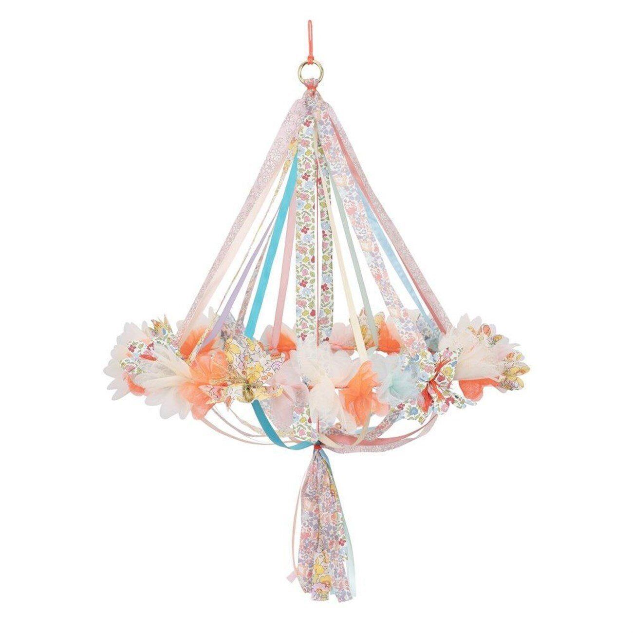 Meri Meri - Floral Fabric Chandelier - Çiçekli Süs Avize