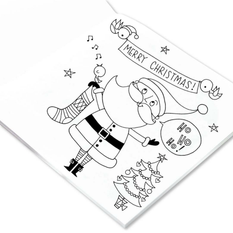 Rachel Ellen Boyama Kitabı / Christmas Santa Scene