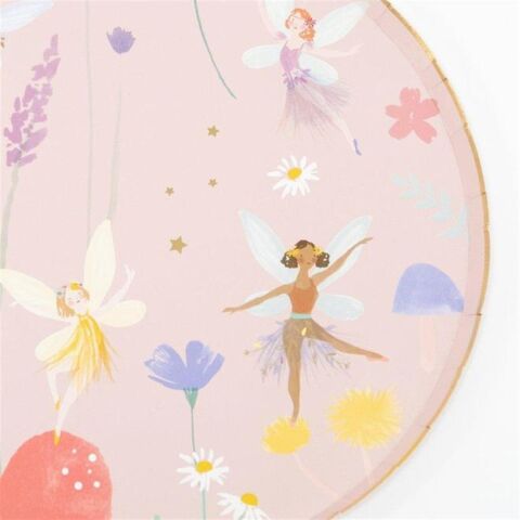 Meri Meri - Fairy Plates - Peri Kızı Tabak - L - 8'li