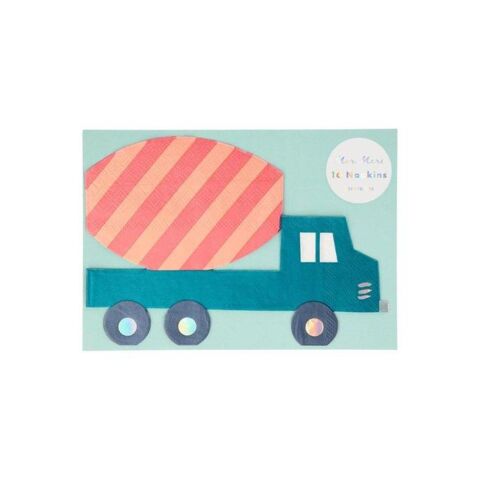 Meri Meri - Construction Napkins - İnşaat Peçeteler