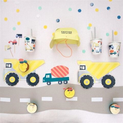 Meri Meri - Construction Napkins - İnşaat Peçeteler