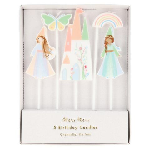 Meri Meri - Princess Candles - Prenses Mumlar
