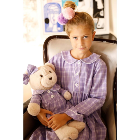 Luna Mia Lavender Uyku Arkadaşlı Çocuk Gecelik Seti