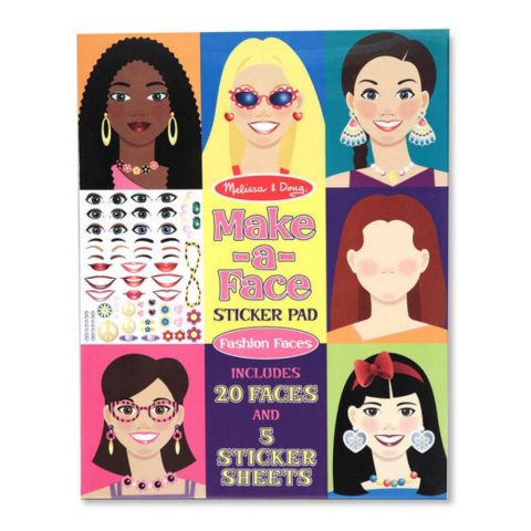 Melissa & Doug Çıkartma Kitabı - Yüzler / Make-A-Face Sticker Pad