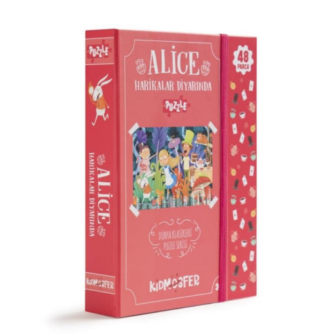 Kidmosfer Alice Harikalar Diyarında Puzzle (Yapboz) 48 Parça