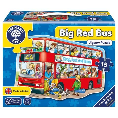 Orchard Toys Büyük Kırmızı Otobüs (Big Red Bus Puzzle) 2+Yaş