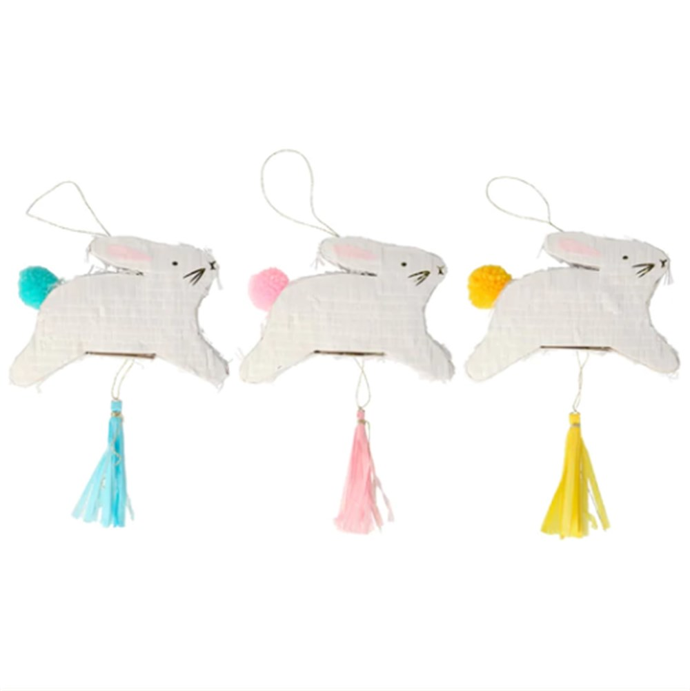 Meri Meri - Bunny Pinata Favours - Tavşan Mini Pinyata Favor - 3'lü