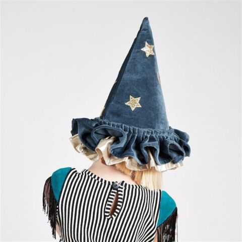 Meri Meri - Pointed Blue Hat - Mavi Cadı Şapkası