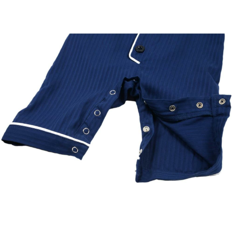 Luna Mia Navy Classics Uyku Arkadaşlı Bebek Tulum Seti