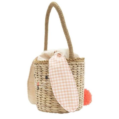Meri Meri - Bunny Basket - Tavşan Hasır Çanta