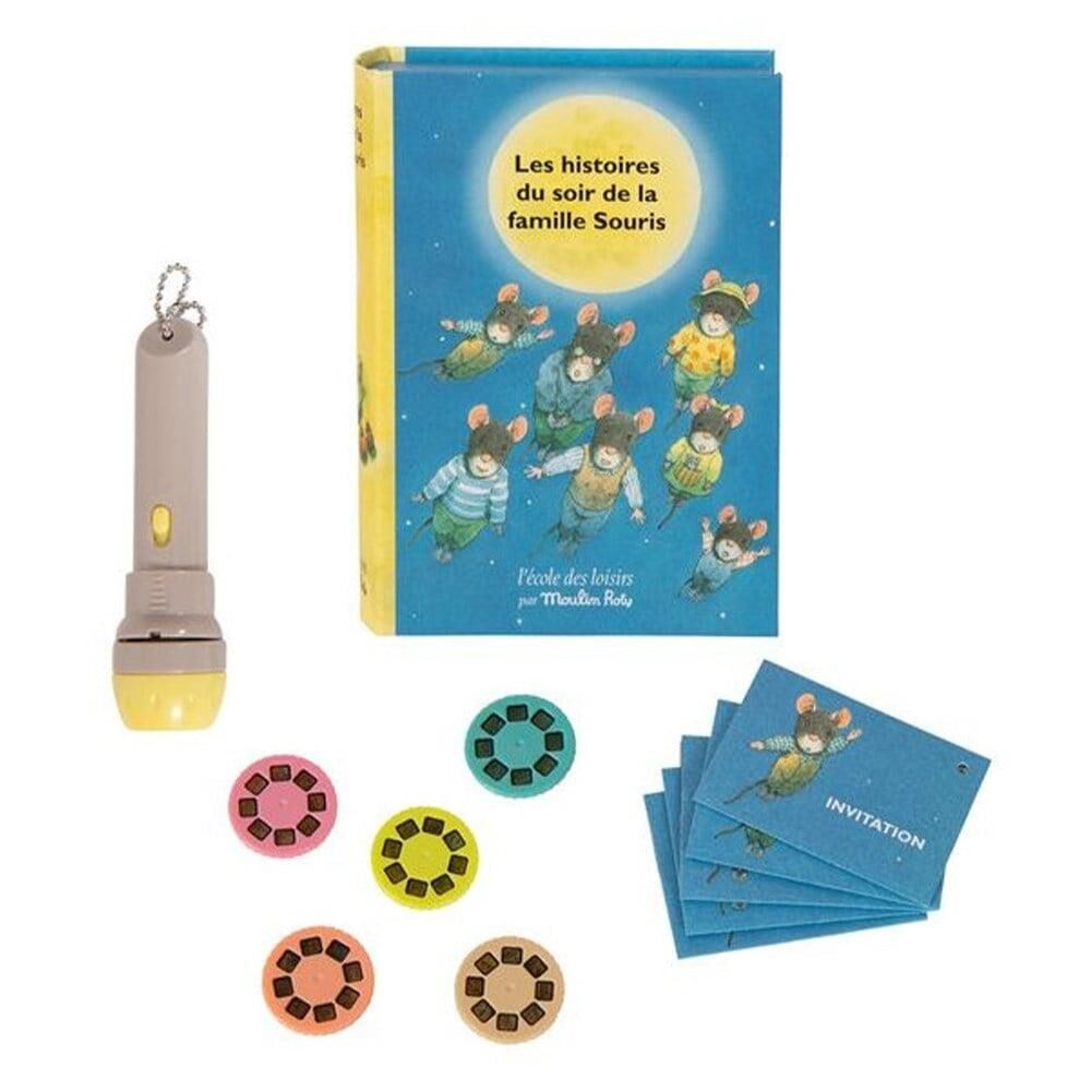 Moulin Roty - Projeksiyonlu Hikaye Kitabı - Souris Ailesi