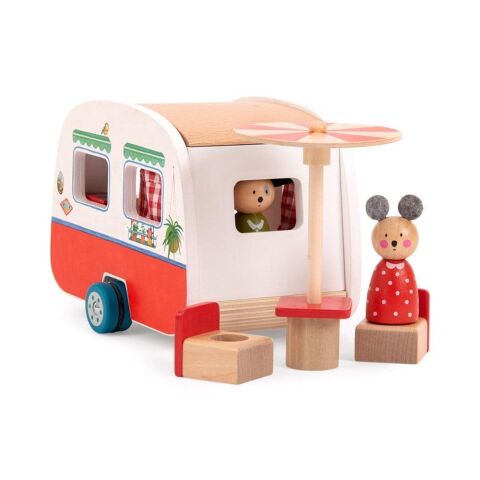 Moulin Roty - Ahşap Oyuncak - Karavan