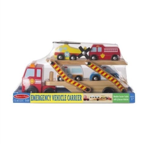 Melissa&Doug Ahşap Acil Yardım Araçlar Taşıyıcı Tır
