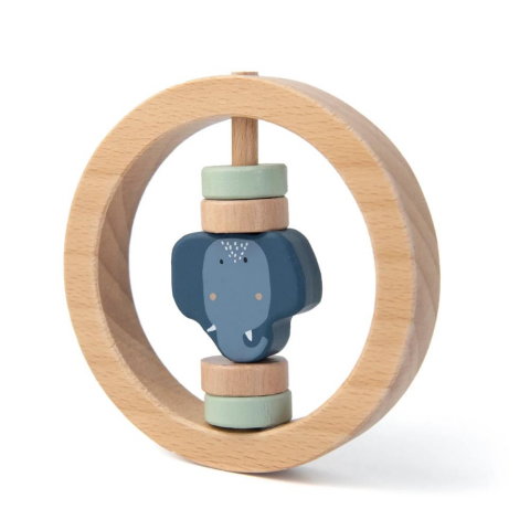 Trixie Mrs.Elephant - Wooden Round Rattle - Ahşap Yuvarlak Çıngırak