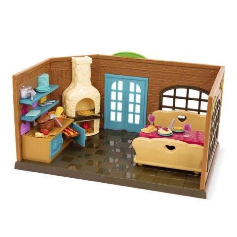 Li'l Woodzeez Restaurant Seti - Restaurant Playset with Toy Food