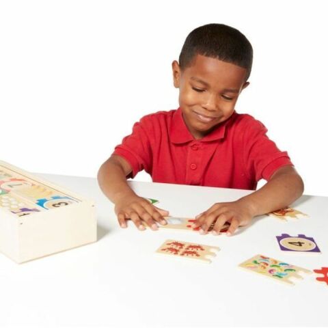 Melissa&Doug Ahşap Sayılar Eşleştirme Puzzle