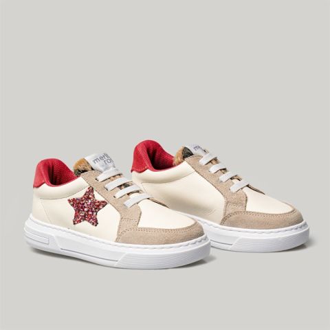 Merli&Rose Star Deri Sneaker | Glare Red