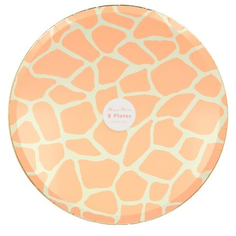 Meri Meri - Safari Plates - Safari Tabak - L - 8'li